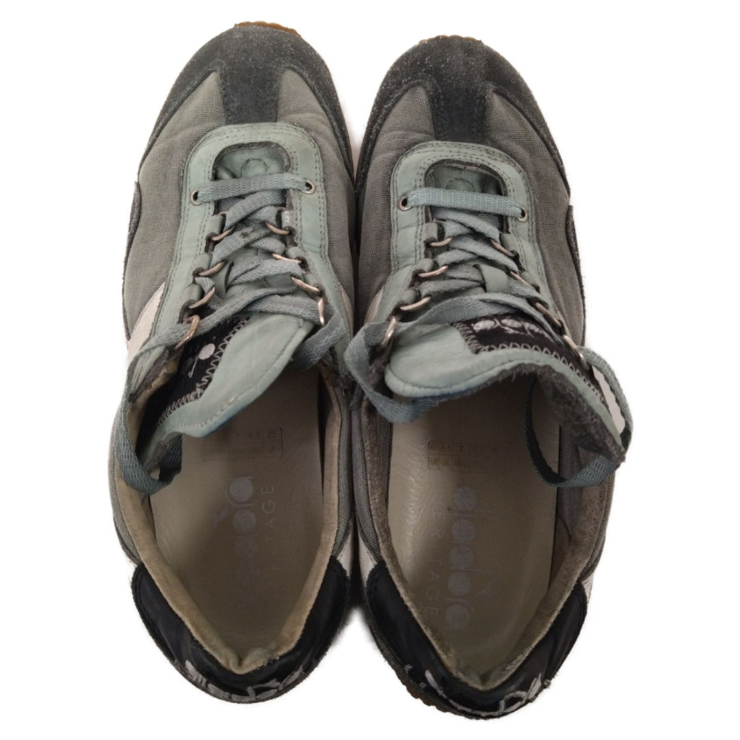 DIADORA(ディアドラ)のdiadora ディアドラ EQUIPE H DIRTY STONE WASH EVO ローカットスニーカー グレー 25cm/US7 メンズの靴/シューズ(スニーカー)の商品写真