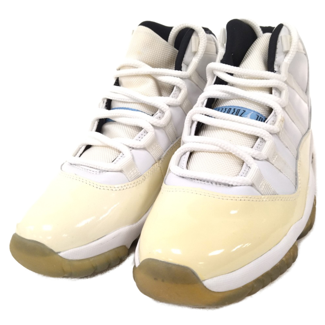 NIKE(ナイキ)のNIKE ナイキ 【鑑賞用 2001年製】AIR JORDAN 11 RETR エア ジョーダン 11 レトロ ハイカットスニーカー ホワイト/コロンビアブルー US8.5/26.5cm 136046-142 メンズの靴/シューズ(スニーカー)の商品写真