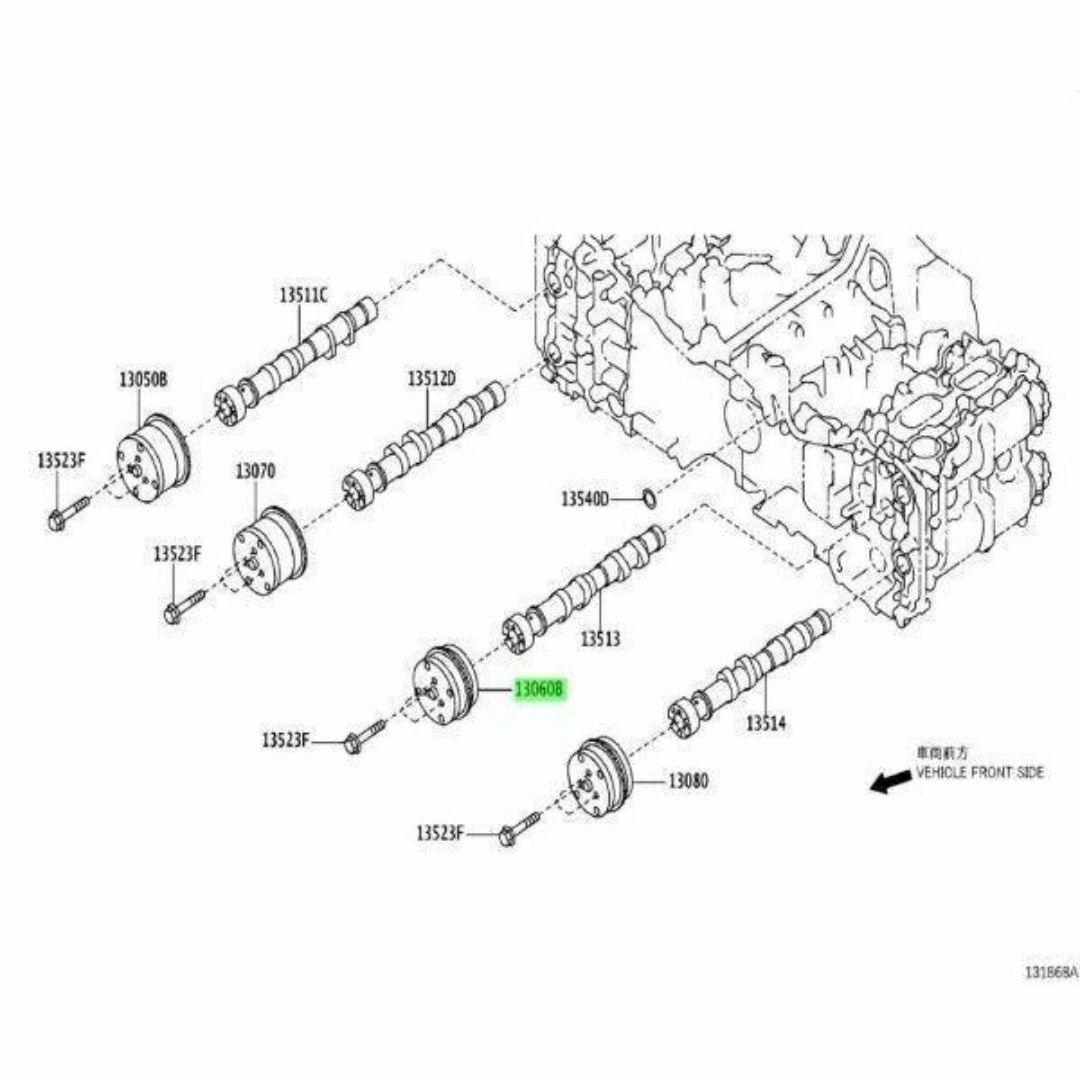 トヨタ(トヨタ)のトヨタ 純正 86 サイオン FR-S カムシャフトタイミングインテークギヤ 左 自動車/バイクの自動車(車種別パーツ)の商品写真