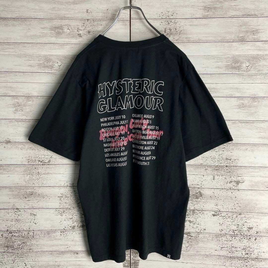 HYSTERIC GLAMOUR(ヒステリックグラマー)の9413【両面プリント】ヒステリックグラマー☆ビッグロゴ人気カラーtシャツ美品 メンズのトップス(Tシャツ/カットソー(半袖/袖なし))の商品写真