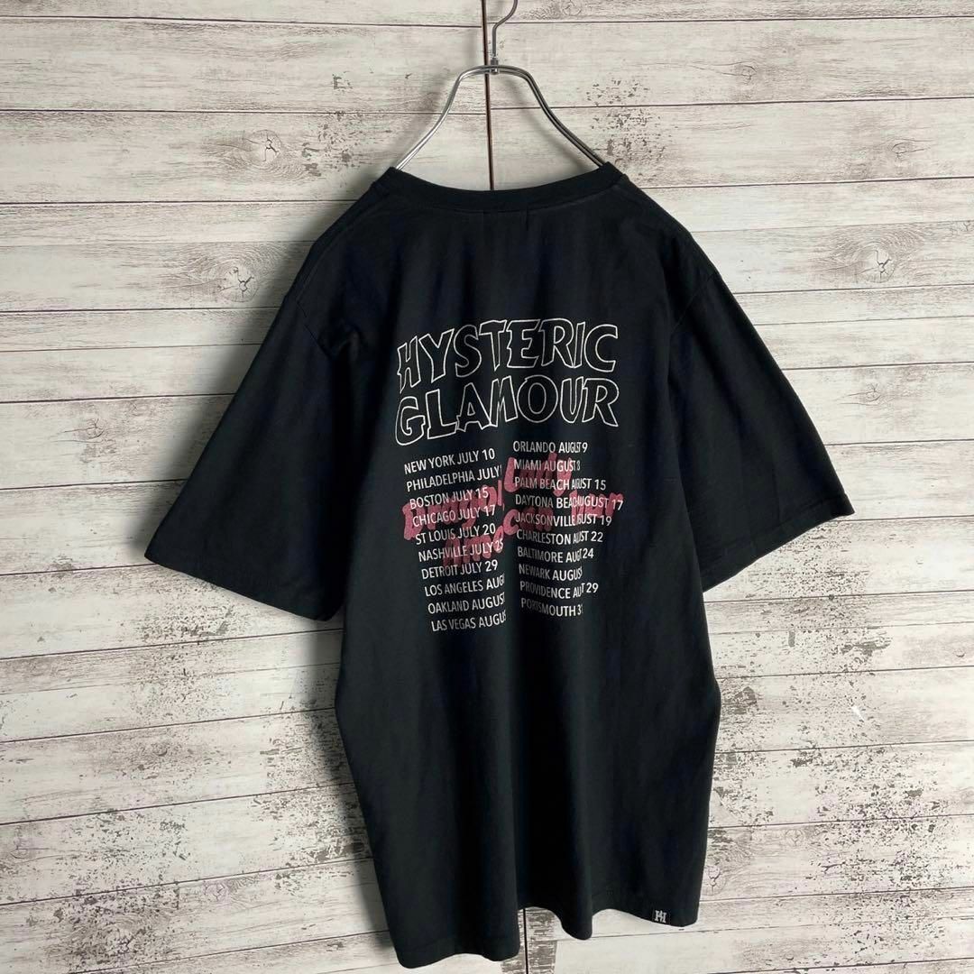 HYSTERIC GLAMOUR(ヒステリックグラマー)の9413【両面プリント】ヒステリックグラマー☆ビッグロゴ人気カラーtシャツ美品 メンズのトップス(Tシャツ/カットソー(半袖/袖なし))の商品写真