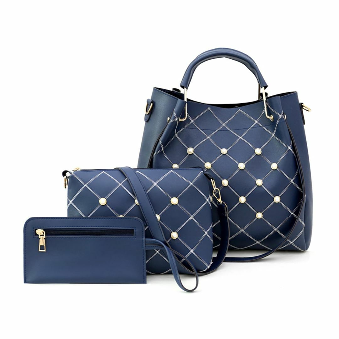 【色: ブルー】NICOLE&DORIS バッグ レディース 3点セット ショル レディースのバッグ(その他)の商品写真