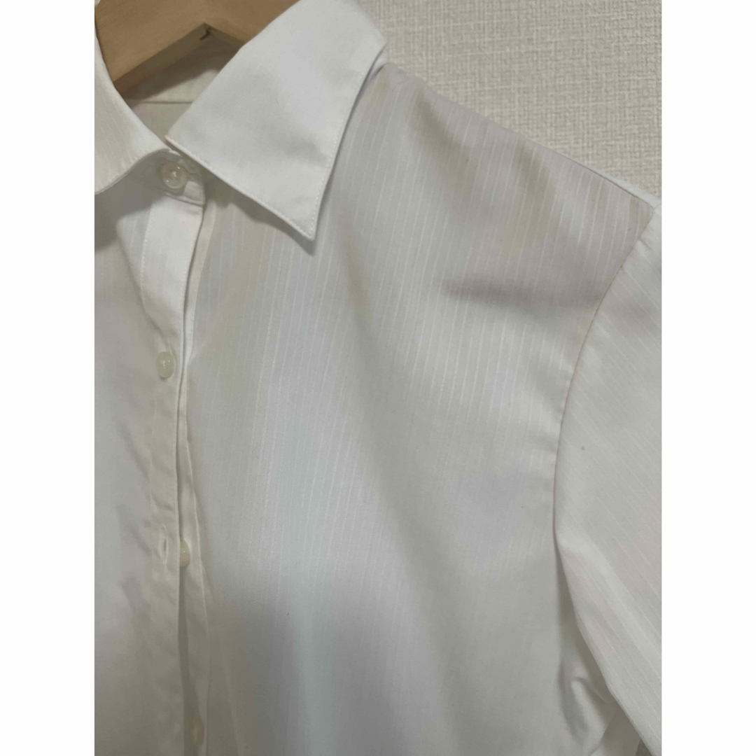 ワイシャツ 白 フレックスジャパン レディースのトップス(シャツ/ブラウス(長袖/七分))の商品写真