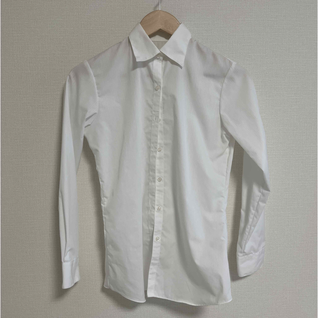 ワイシャツ 白 フレックスジャパン レディースのトップス(シャツ/ブラウス(長袖/七分))の商品写真