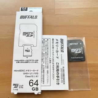 バッファロー　Buffalo microSD カード　64GB 100MB/s 