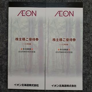 匿名　イオン北海道　株主優待券　20000円分　有効期限2025年6月30日(ショッピング)