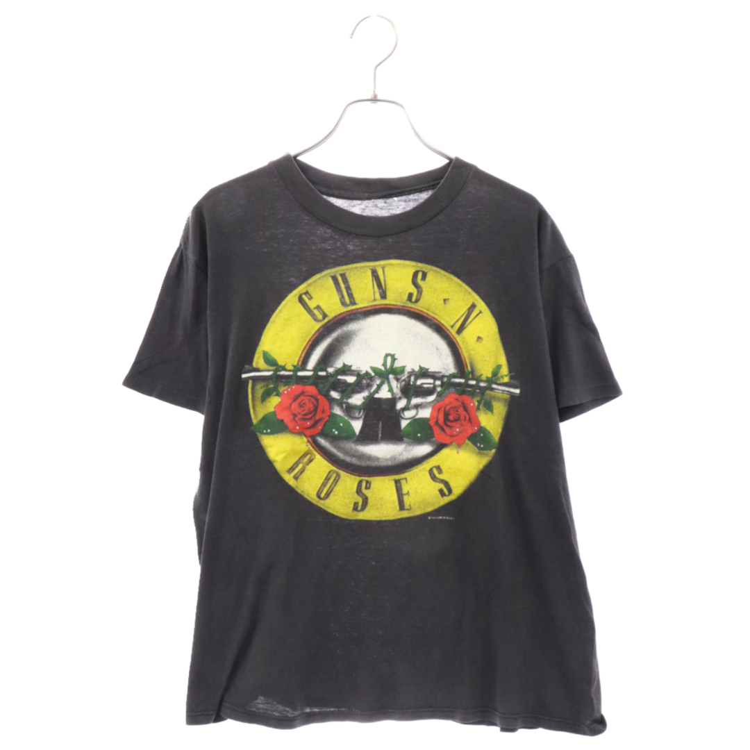 VINTAGE ヴィンテージ 90s GUNS AND ROSES ガンズアンドローゼス バンド プリント 半袖Tシャツ カットソー ブラック メンズのトップス(Tシャツ/カットソー(半袖/袖なし))の商品写真