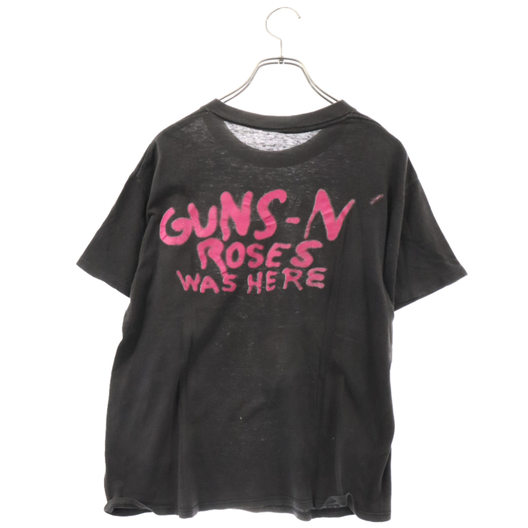 VINTAGE ヴィンテージ 90s GUNS AND ROSES ガンズアンドローゼス バンド プリント 半袖Tシャツ カットソー ブラック メンズのトップス(Tシャツ/カットソー(半袖/袖なし))の商品写真