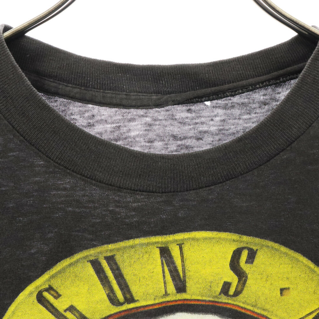 VINTAGE ヴィンテージ 90s GUNS AND ROSES ガンズアンドローゼス バンド プリント 半袖Tシャツ カットソー ブラック メンズのトップス(Tシャツ/カットソー(半袖/袖なし))の商品写真