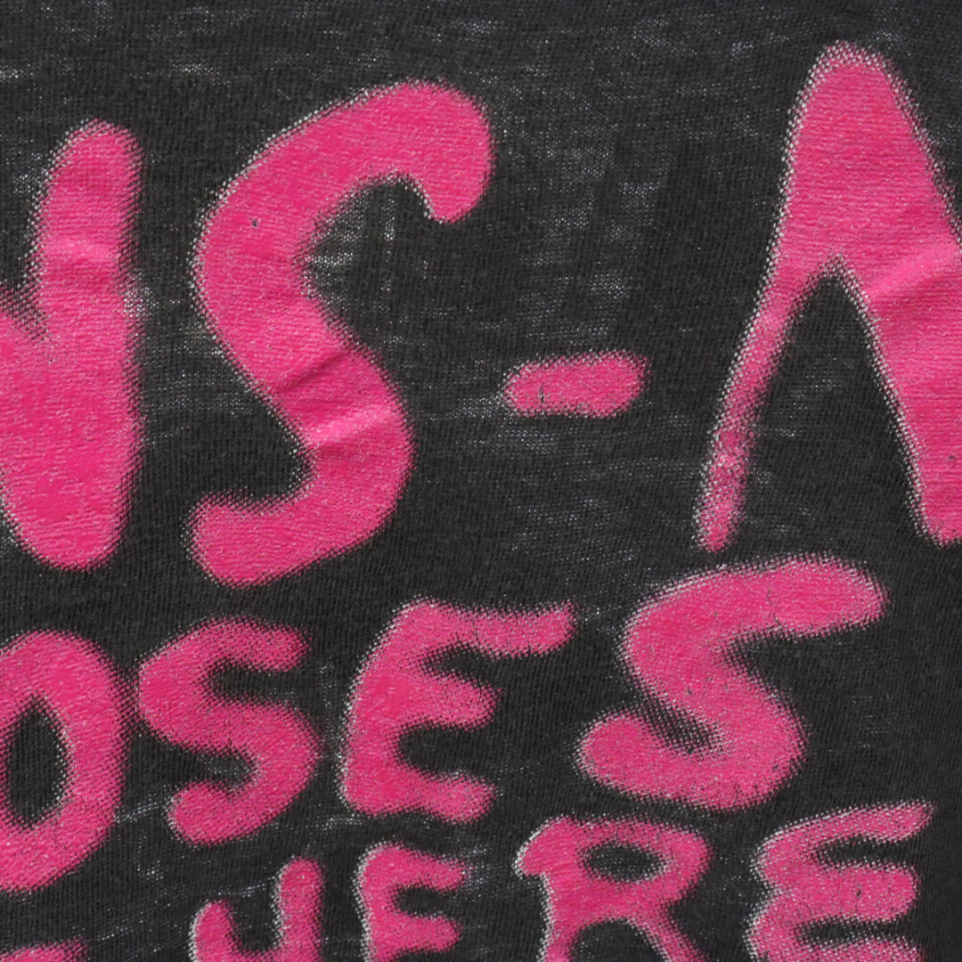 VINTAGE ヴィンテージ 90s GUNS AND ROSES ガンズアンドローゼス バンド プリント 半袖Tシャツ カットソー ブラック メンズのトップス(Tシャツ/カットソー(半袖/袖なし))の商品写真