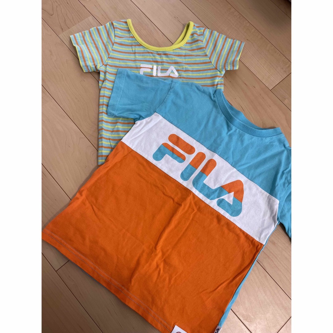 FILA(フィラ)の☆最終値下げ☆FILA Tシャツ2枚セット キッズ/ベビー/マタニティのキッズ服女の子用(90cm~)(Tシャツ/カットソー)の商品写真