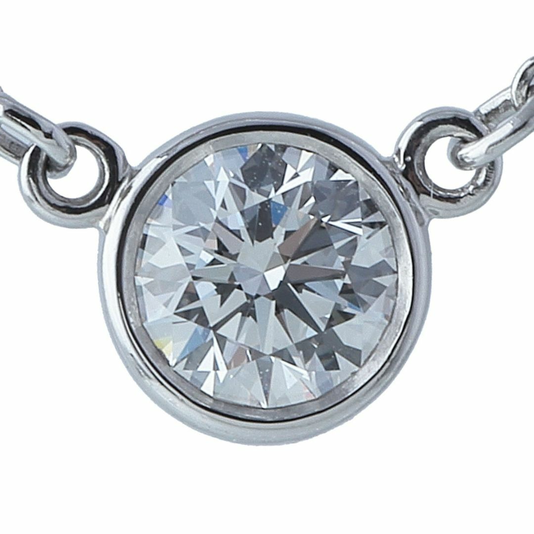 Tiffany & Co.(ティファニー)のティファニー シリアルあり バイザヤード ダイヤ ネックレス 約0.23ct PT950 41cm 新品仕上げ済 TIFFANY【16885】 レディースのアクセサリー(ネックレス)の商品写真