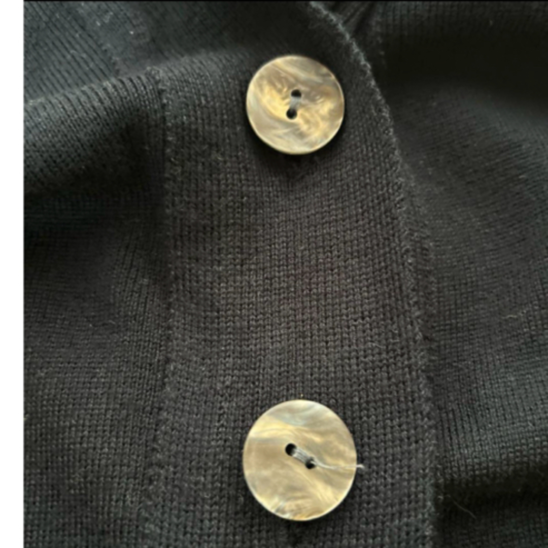 レディース　ポンチョ　フード付き　ブラック レディースのジャケット/アウター(ポンチョ)の商品写真