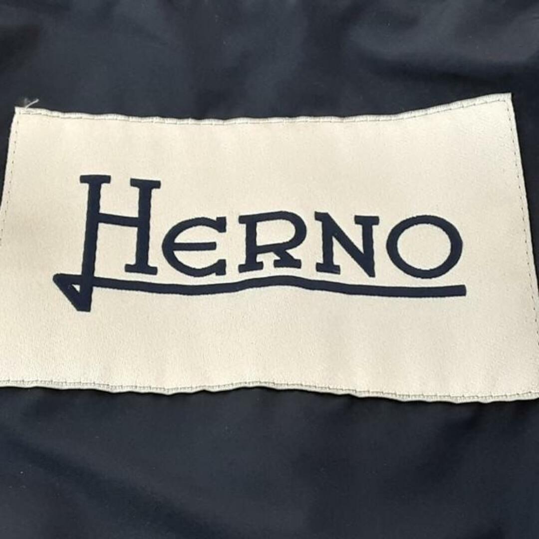 HERNO(ヘルノ)のHERNO(ヘルノ) コート サイズ42 M レディース - ダークネイビー 長袖/ジップアップ/春/秋 レディースのジャケット/アウター(その他)の商品写真