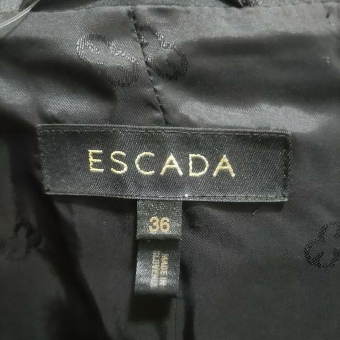 ESCADA(エスカーダ)のESCADA(エスカーダ) ジャケット サイズ36 M レディース美品  - 黒 長袖/ビーズ/スパンコール/フラワー(花)/肩パッド/秋/冬 レディースのジャケット/アウター(その他)の商品写真