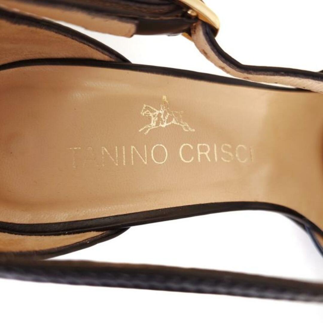 TANINO CRISCI(タニノクリスチー)のTANINO CRISCI(タニノクリスチー) パンプス 35 レディース - 黒 アウトソール張替済 レザー レディースの靴/シューズ(ハイヒール/パンプス)の商品写真