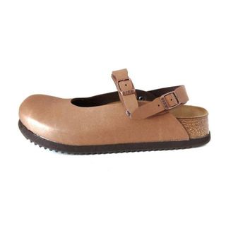 ビルケンシュトック(BIRKENSTOCK)のBIRKEN STOCK(ビルケンシュトック) サンダル 37 レディース美品  - ライトブラウン レザー(サンダル)