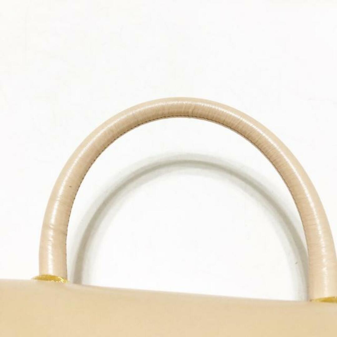 WAKO(ワコー) ハンドバッグ - ピンクベージュ レザー レディースのバッグ(ハンドバッグ)の商品写真