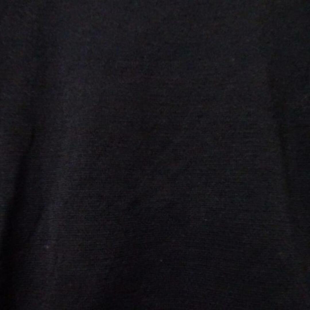 M'S GRACY(エムズグレイシー)のM'S GRACY(エムズグレイシー) 長袖セーター サイズ38 M レディース美品  - 黒×白 ハイネック/スパンコール/フラワー(花) レディースのトップス(ニット/セーター)の商品写真