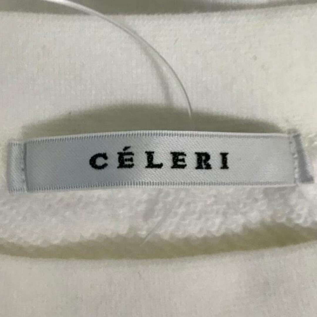 CELERI(セルリ) トレーナー レディース - 白 長袖 綿 レディースのトップス(トレーナー/スウェット)の商品写真
