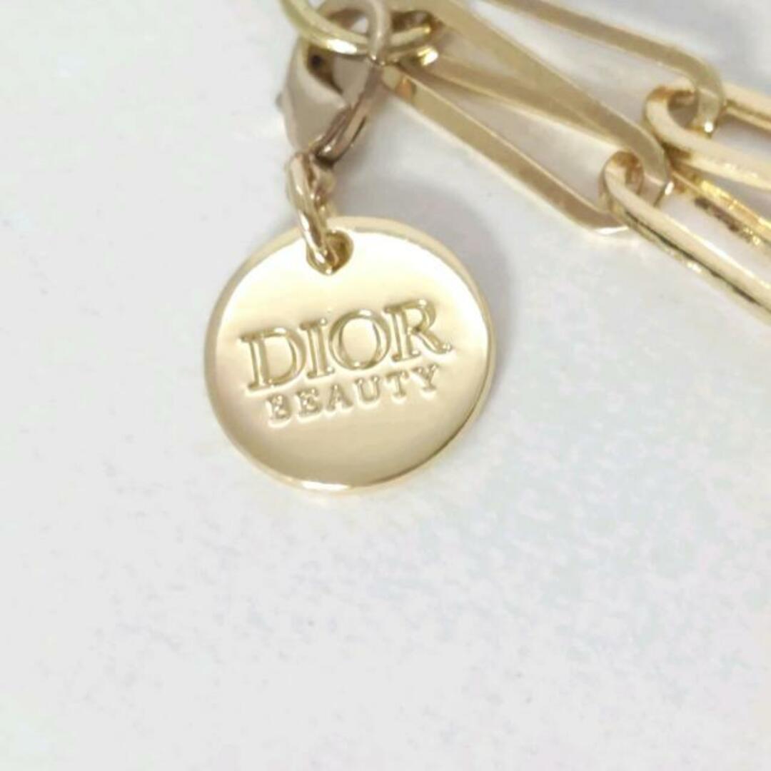 Dior Beauty(ディオールビューティー) 携帯ストラップ美品  - ゴールド スター(星)/ノベルティ 金属素材 スマホ/家電/カメラのスマホアクセサリー(ストラップ/イヤホンジャック)の商品写真