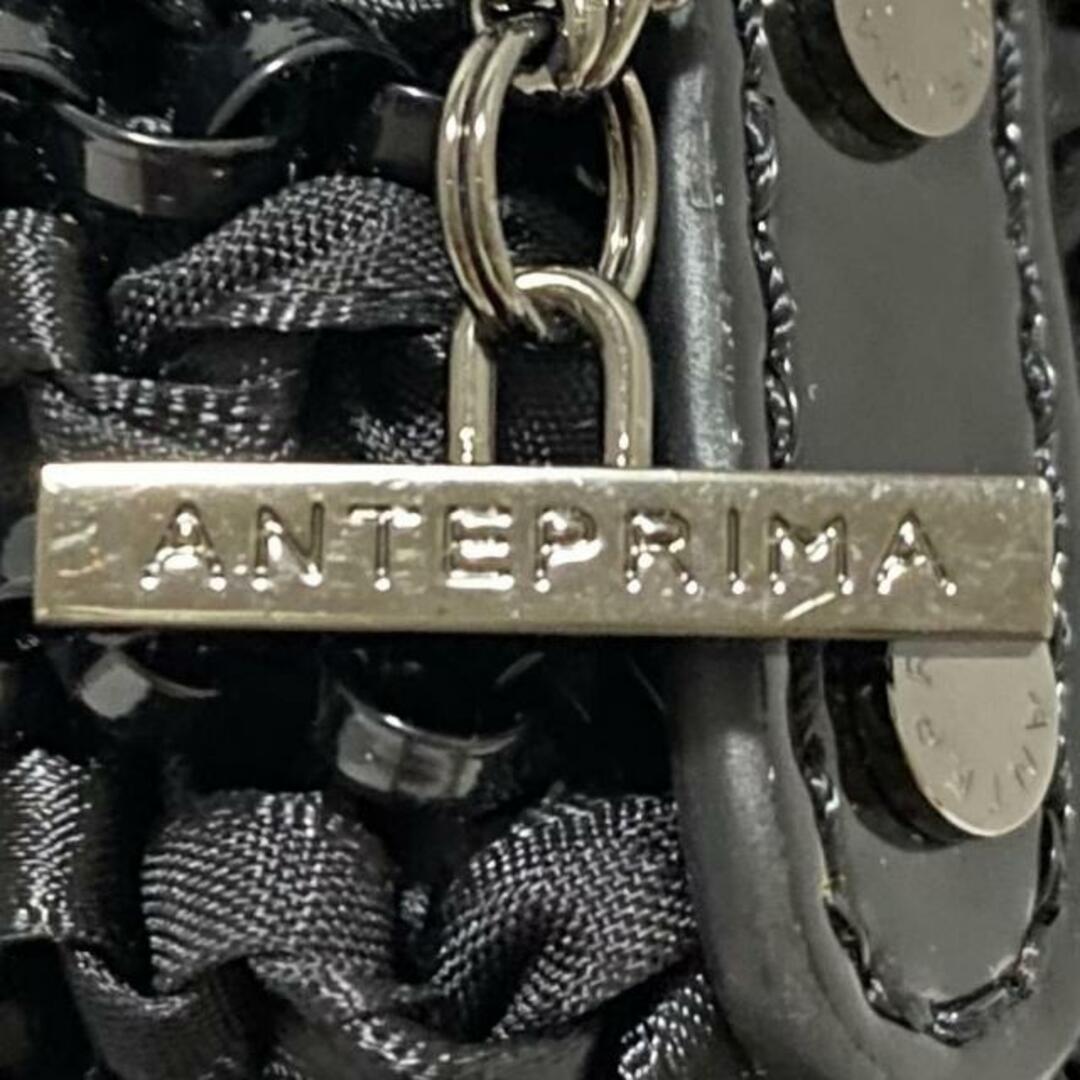 ANTEPRIMA(アンテプリマ)のANTEPRIMA(アンテプリマ) ハンドバッグ ワイヤーバッグ 黒 リボン/ビーズ/スパンコール/チェーンショルダー ワイヤー×化学繊維×エナメル（レザー） レディースのバッグ(ハンドバッグ)の商品写真