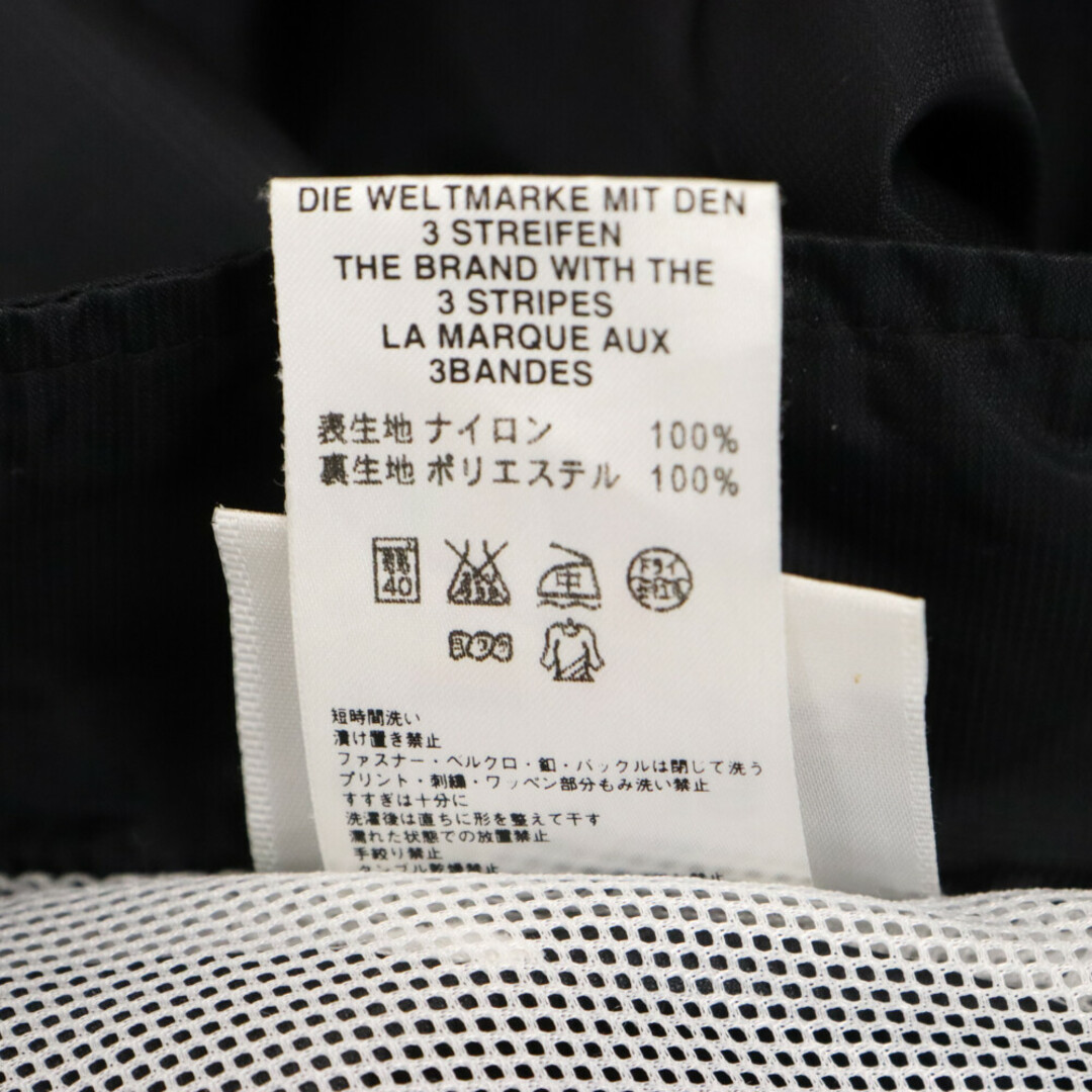 adidas(アディダス)のadidas アディダス 90s～00s ロゴ刺繍ジップアップジャケット ナイロンジャケット パフォーマンスロゴ ブラック メンズのジャケット/アウター(ナイロンジャケット)の商品写真