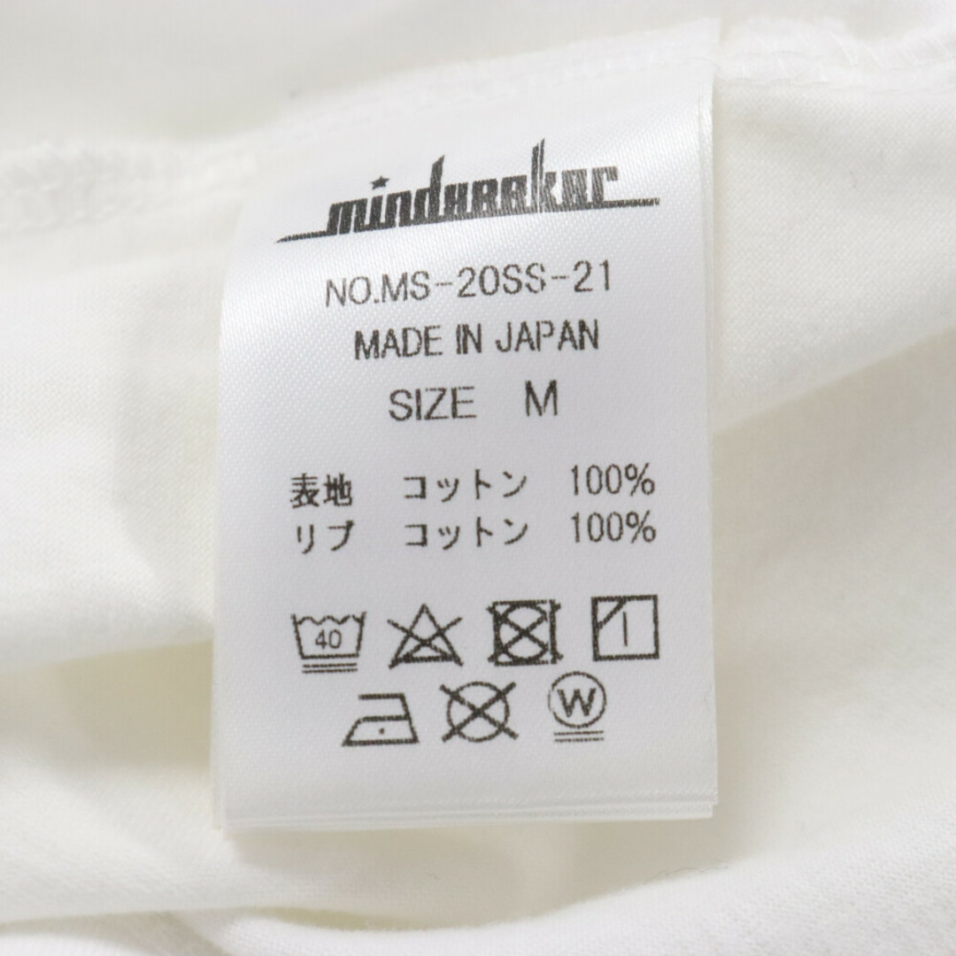 MINDSEEKER マインドシーカー 20SS フロントプリント クルーネック半袖Tシャツ カットソー ホワイト MS-20SS-21 メンズのトップス(Tシャツ/カットソー(半袖/袖なし))の商品写真