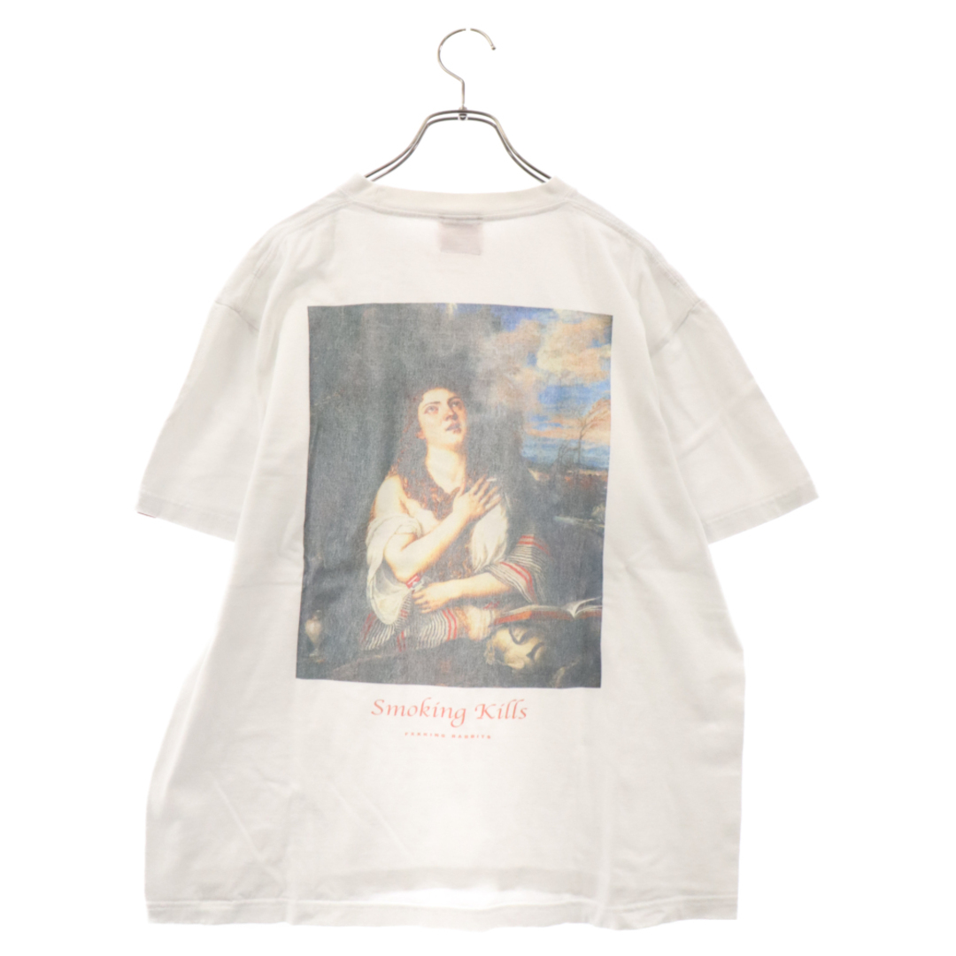 FR2 エフアールツー Smoking Kills バックプリント クルーネック半袖Tシャツ カットソー ホワイト メンズのトップス(Tシャツ/カットソー(半袖/袖なし))の商品写真