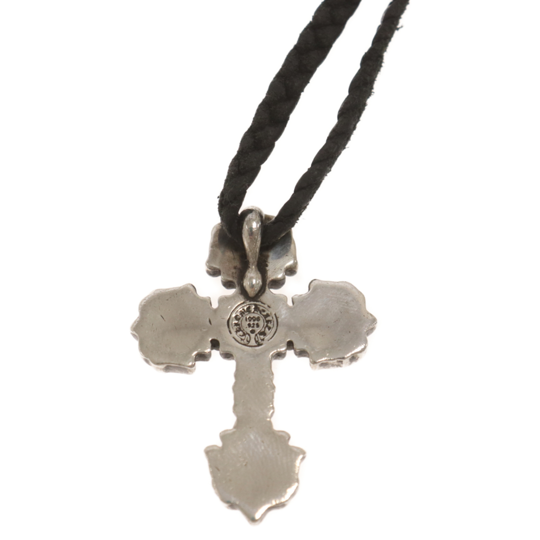 Chrome Hearts(クロムハーツ)のCHROME HEARTS クロムハーツ FILIG CROSS-XSM LB フィリグリークロス Wレザーブレイド ネックレス シルバー メンズのアクセサリー(ネックレス)の商品写真