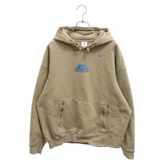 ナイキ(NIKE)のNIKE ナイキ 22AW ×OFF-WHITE AS M NRG FLC HOODIE オフホワイト スウェットフーディープルオーバーパーカー DN1760-247 カーキ(パーカー)