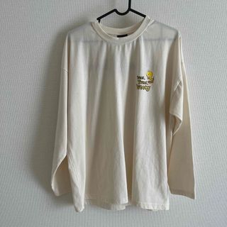 ライトオン バックプリント Tシャツ 白