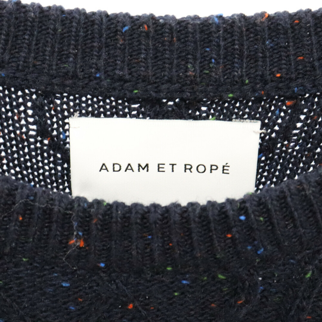 Adam et Rope'(アダムエロぺ)のAdam et Rope アダム エ ロペ ケーブルニットセーター ネイビー GMM-18440-B メンズのトップス(ニット/セーター)の商品写真