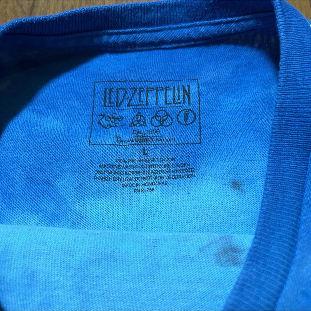 Lサイズ！レッドツェッペリン 古着半袖Tシャツ タイダイLED-ZEPPELIN メンズのトップス(Tシャツ/カットソー(半袖/袖なし))の商品写真