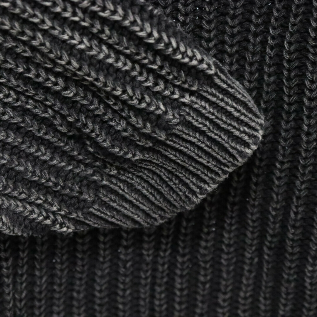 DIESEL(ディーゼル)のDIESEL ディーゼル ヴィンテージ加工コットンニットセーター グレー メンズのトップス(ニット/セーター)の商品写真