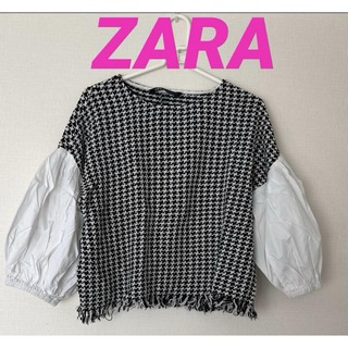 ザラ(ZARA)のZARA 切り替えトップス(シャツ/ブラウス(長袖/七分))