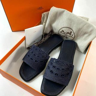 エルメス(Hermes)の未使用 HERMES ガエル サンダル シェーヌダンクル デニム 35 1/2(サンダル)