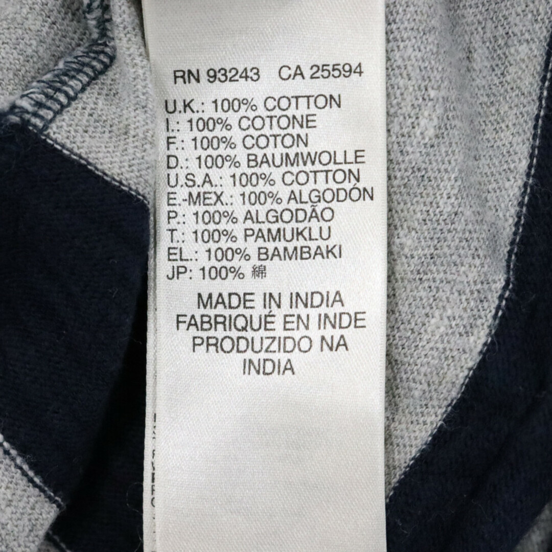 DIESEL(ディーゼル)のDIESEL ディーゼル ボーダー長袖Tシャツ ロングスリーブカットソー ネイビー メンズのトップス(Tシャツ/カットソー(七分/長袖))の商品写真