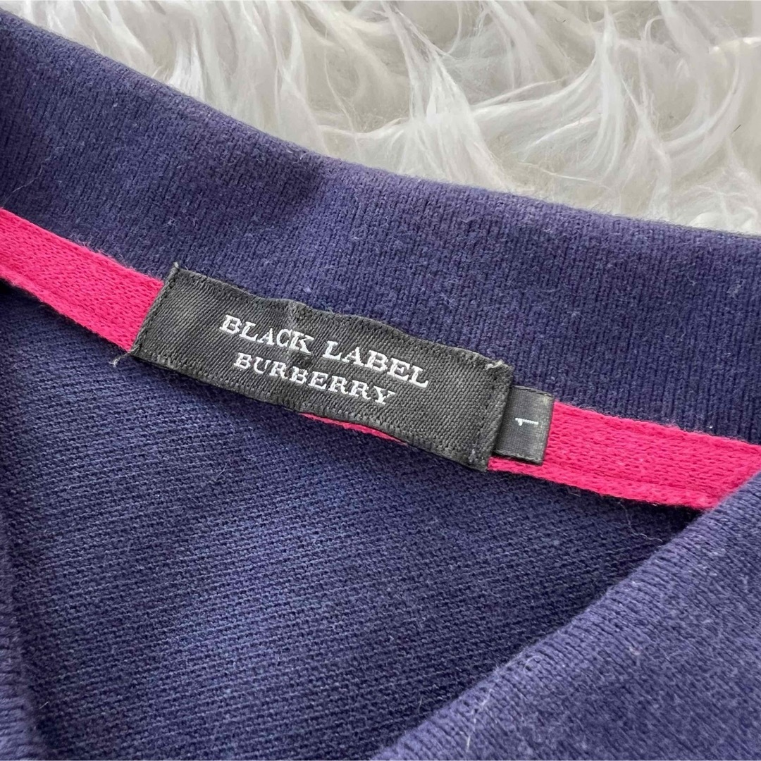 BURBERRY BLACK LABEL(バーバリーブラックレーベル)のバーバリーブラックレーベル メンズ 半袖 ポロシャツ 希少ロゴ ホース刺繍 S メンズのトップス(ポロシャツ)の商品写真