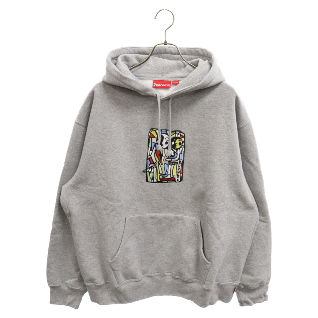 Supreme(シュプリーム)のSUPREME シュプリーム 23AW Neil Blender Mosaic Hooded Sweatshirt ニール ブレンダー モザイク フーディー スウェット プルオーバーパーカー グレー メンズのトップス(パーカー)の商品写真