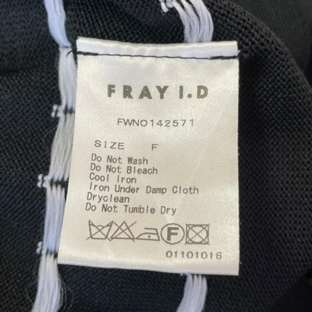 FRAY I.D(フレイアイディー)のFRAY I.D(フレイアイディー) ワンピース サイズF レディース美品  黒×白 ドット柄/ノースリーブ レディースのワンピース(その他)の商品写真