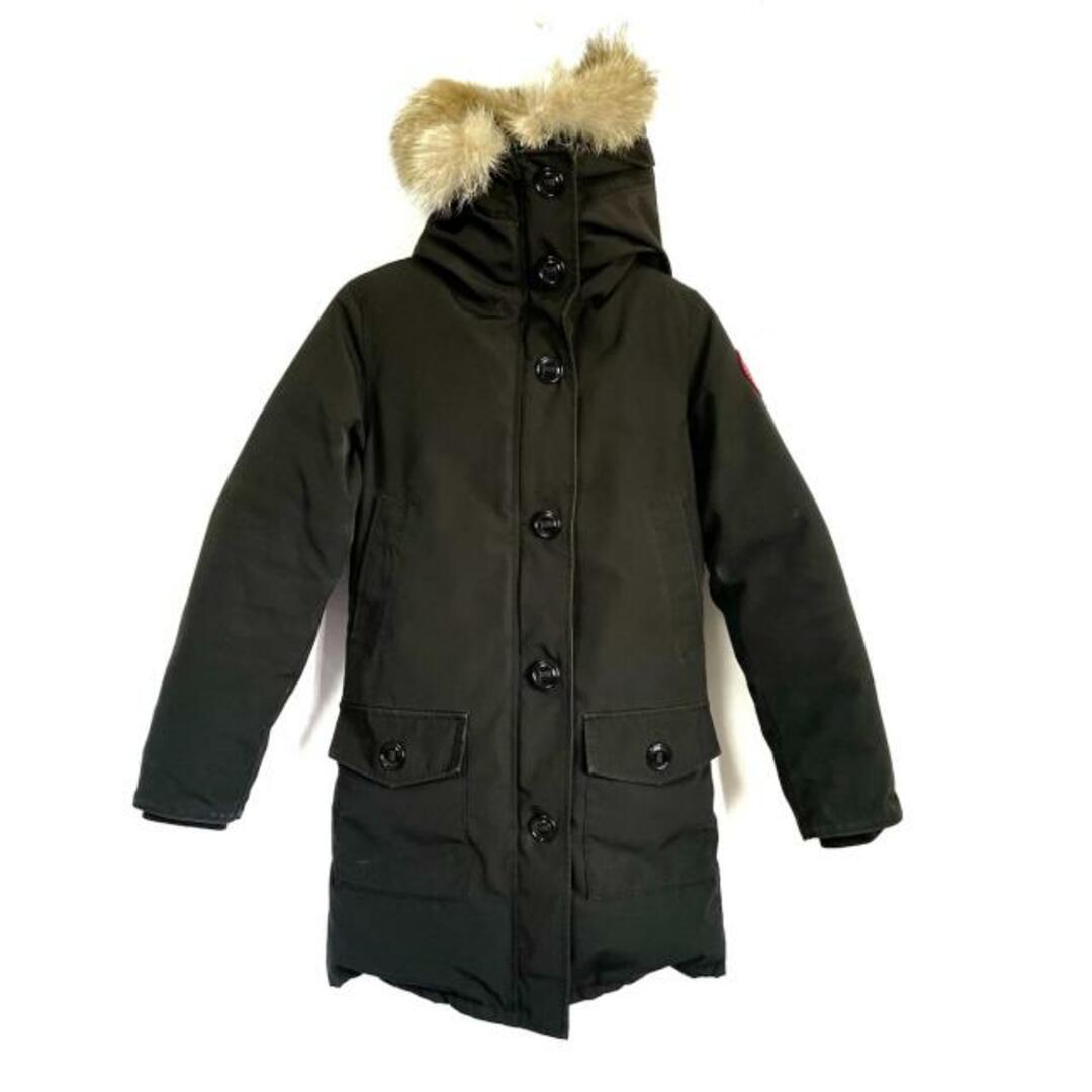 CANADA GOOSE(カナダグース)のCANADA GOOSE(カナダグース) ダウンコート サイズS レディース 2600JL 黒 冬物/ファー着脱可 レディースのジャケット/アウター(ダウンコート)の商品写真