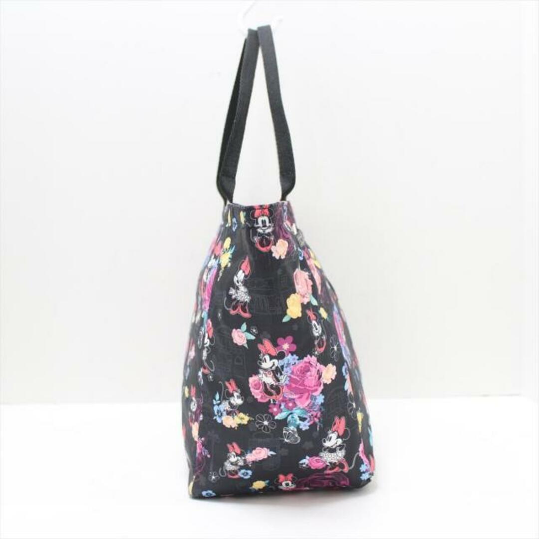 LeSportsac(レスポートサック)のLESPORTSAC(レスポートサック) ハンドバッグ - 黒×マルチ 花柄/ミニーマウス/Disneyコラボ レスポナイロン レディースのバッグ(ハンドバッグ)の商品写真