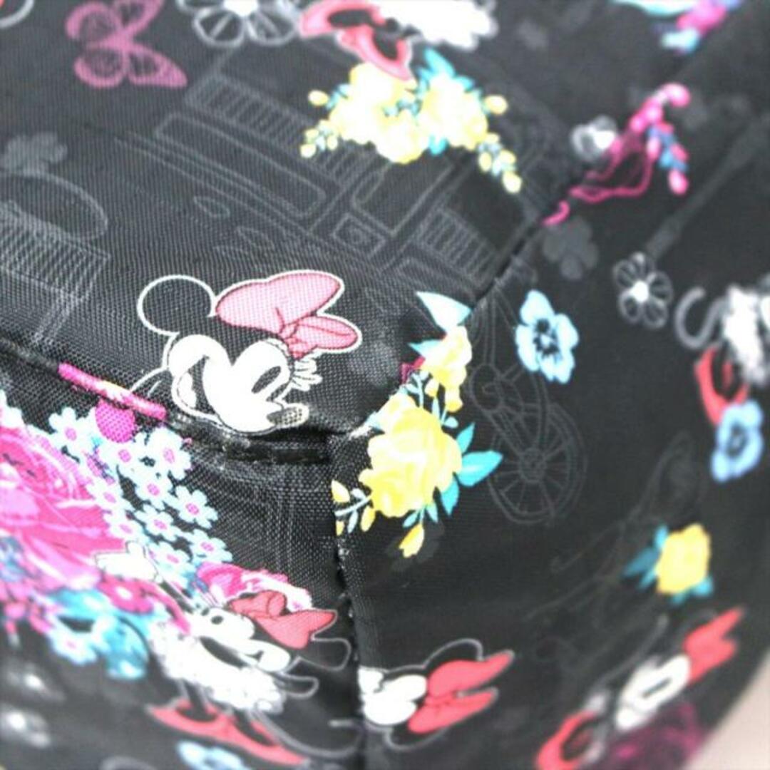 LeSportsac(レスポートサック)のLESPORTSAC(レスポートサック) ハンドバッグ - 黒×マルチ 花柄/ミニーマウス/Disneyコラボ レスポナイロン レディースのバッグ(ハンドバッグ)の商品写真