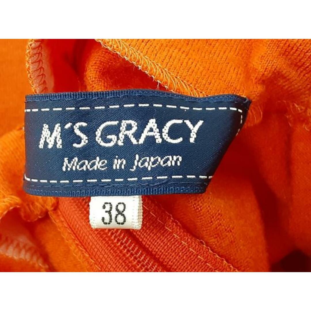 M'S GRACY(エムズグレイシー)のM'S GRACY(エムズグレイシー) 長袖セーター サイズ38 M レディース美品  - ライトブラウン×黒 クルーネック/リボン レディースのトップス(ニット/セーター)の商品写真