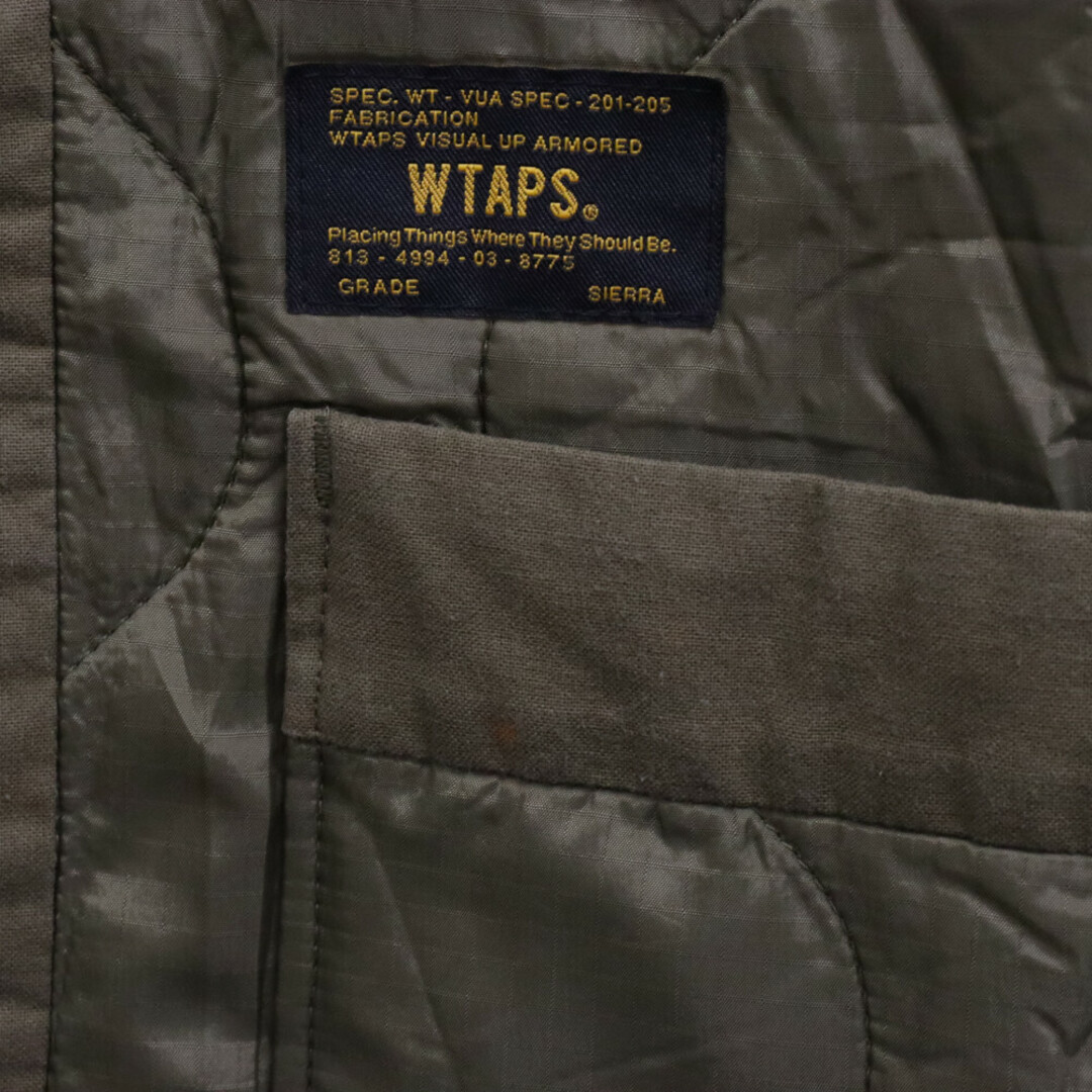 W)taps(ダブルタップス)のWTAPS ダブルタップス 15AW LINER JK JACKET NYLON RIPSTOP リップストップナイロン ライナージャケット カーキ 152GWDT-JKM08 メンズのジャケット/アウター(フライトジャケット)の商品写真