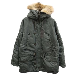 ネイバーフッド(NEIGHBORHOOD)のNEIGHBORHOOD ネイバーフッド 16AW N-3D/N-JKT フライトジャケット ファー付き グリーン 162SZNH-JKM05(フライトジャケット)