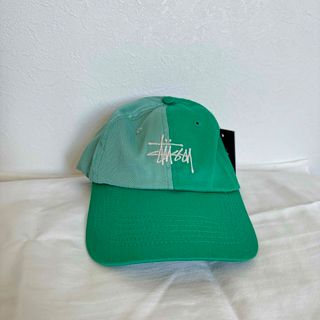 STUSSY - STUSSY キャップ　レア　バイカラー　ロゴキャップ