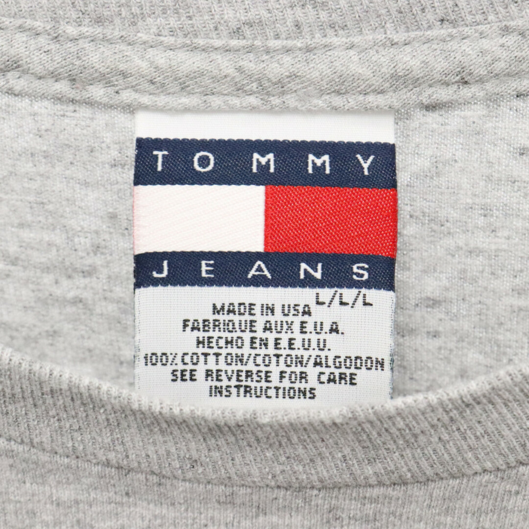 TOMMY HILFIGER(トミーヒルフィガー)のTOMMY HILFIGER トミーヒルフィガー 90s VINTAGE ロゴプリント半袖Tシャツ 半袖カットソー グレー メンズのトップス(Tシャツ/カットソー(半袖/袖なし))の商品写真