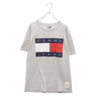 トミーヒルフィガー(TOMMY HILFIGER)のTOMMY HILFIGER トミーヒルフィガー 90s VINTAGE ロゴプリント半袖Tシャツ 半袖カットソー グレー(Tシャツ/カットソー(半袖/袖なし))